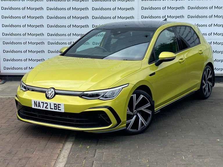 Volkswagen Golf 2.0 Tdi R-line Hatchback Dsg Euro 6 S Yellow #3