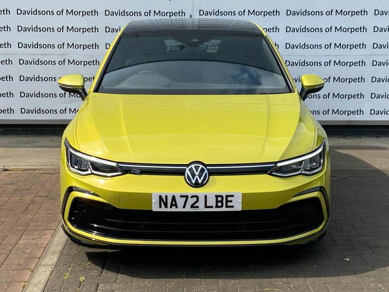 Volkswagen Golf 2.0 Tdi R-line Hatchback Dsg Euro 6 S Yellow #2