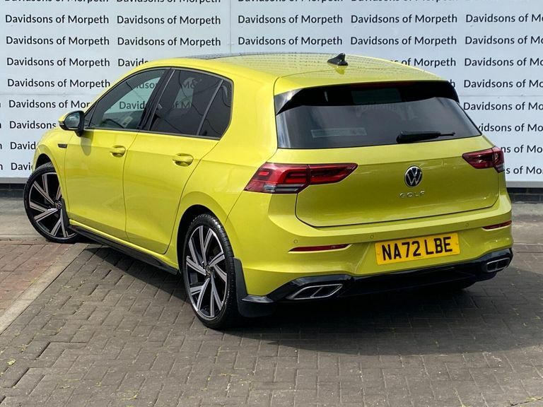 Volkswagen Golf 2.0 Tdi R-line Hatchback Dsg Euro 6 S Yellow #4
