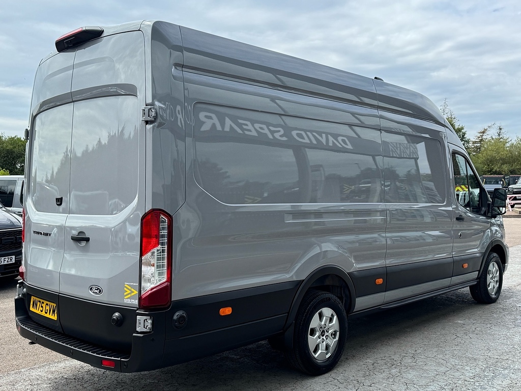 Ford Transit Custom Tdci 165Ps 350 Limited L4h3 Rwd Jumbo With 360 Cam WN75GVM Grey #2