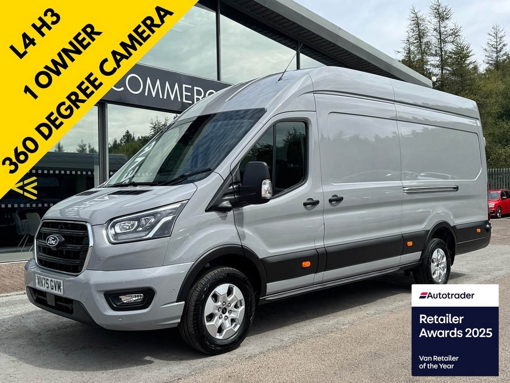 Ford Transit Custom Tdci 165Ps 350 Limited L4h3 Rwd Jumbo With 360 Cam WN75GVM Grey