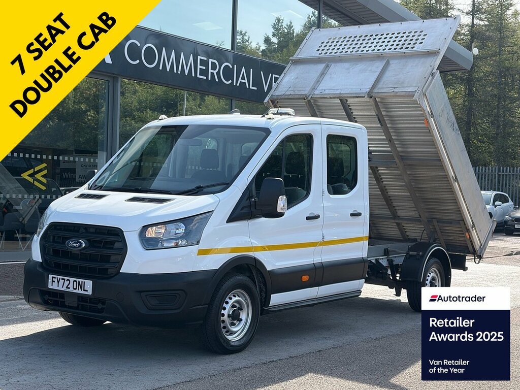 Ford Transit Custom 350 Ecoblue Leader L3 1-Stop 130Ps 7 Seater Double White