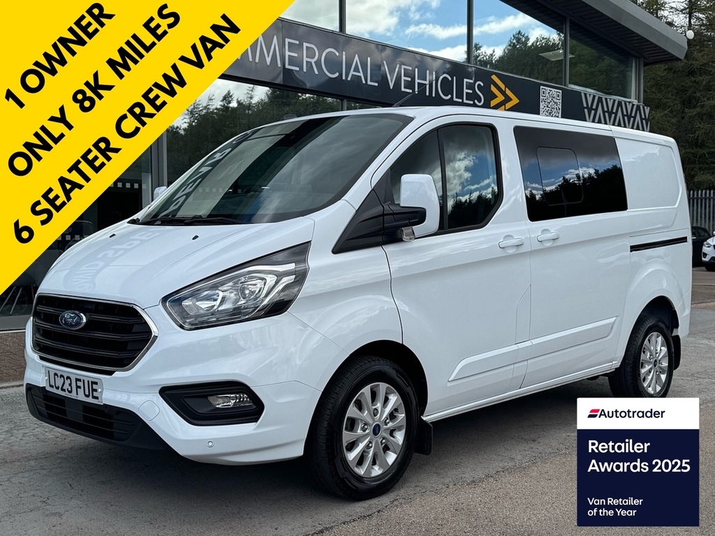 Ford Transit Custom 350 Tdci 130 L3h3 Leader Ecoblue Lwb High Roof Rwd White #1