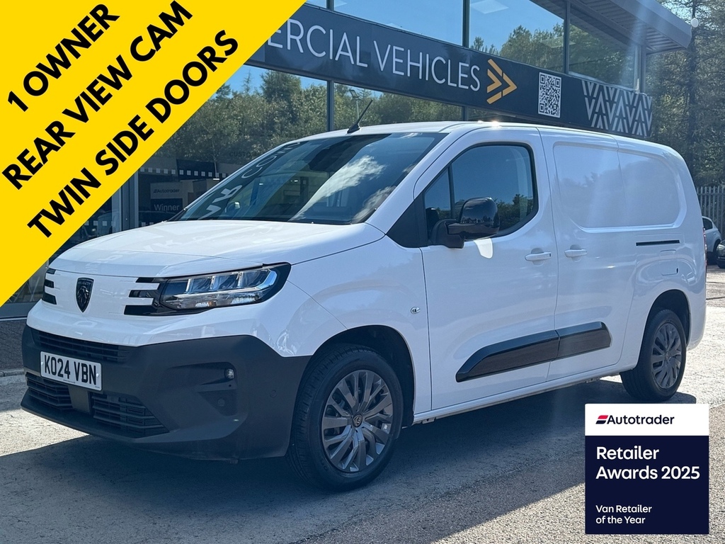 Peugeot Partner Hdi 100Ps 950 Asphalt Lwb With Air Con, Reverse Ca White
