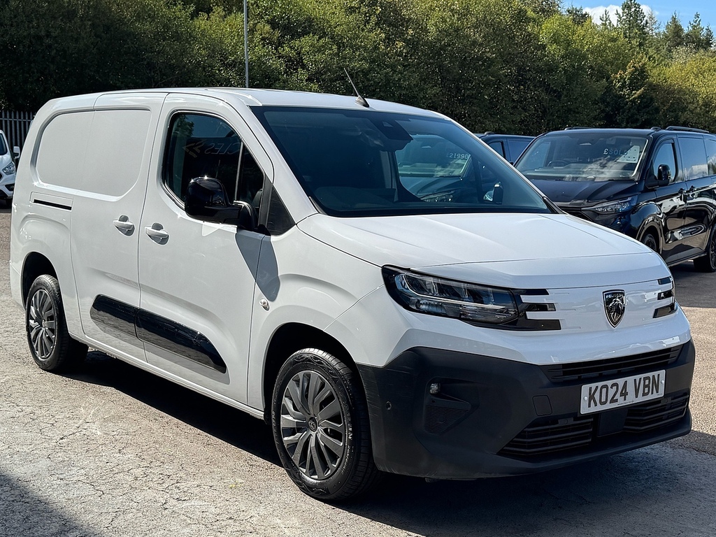 Peugeot Partner Hdi 100Ps 950 Asphalt Lwb With Air Con, Reverse Ca White #3