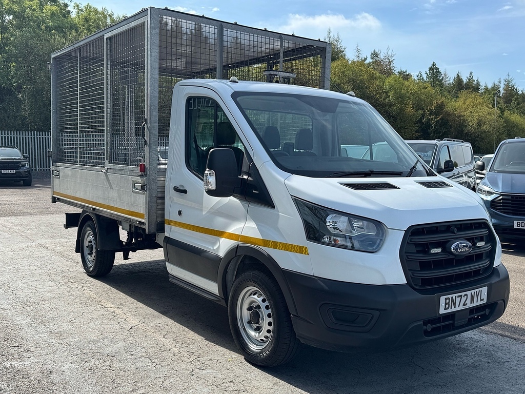 Ford Transit Custom Tdci130ps 350 Single Cab Caged Tipper 1-Stop 130Ps White #3