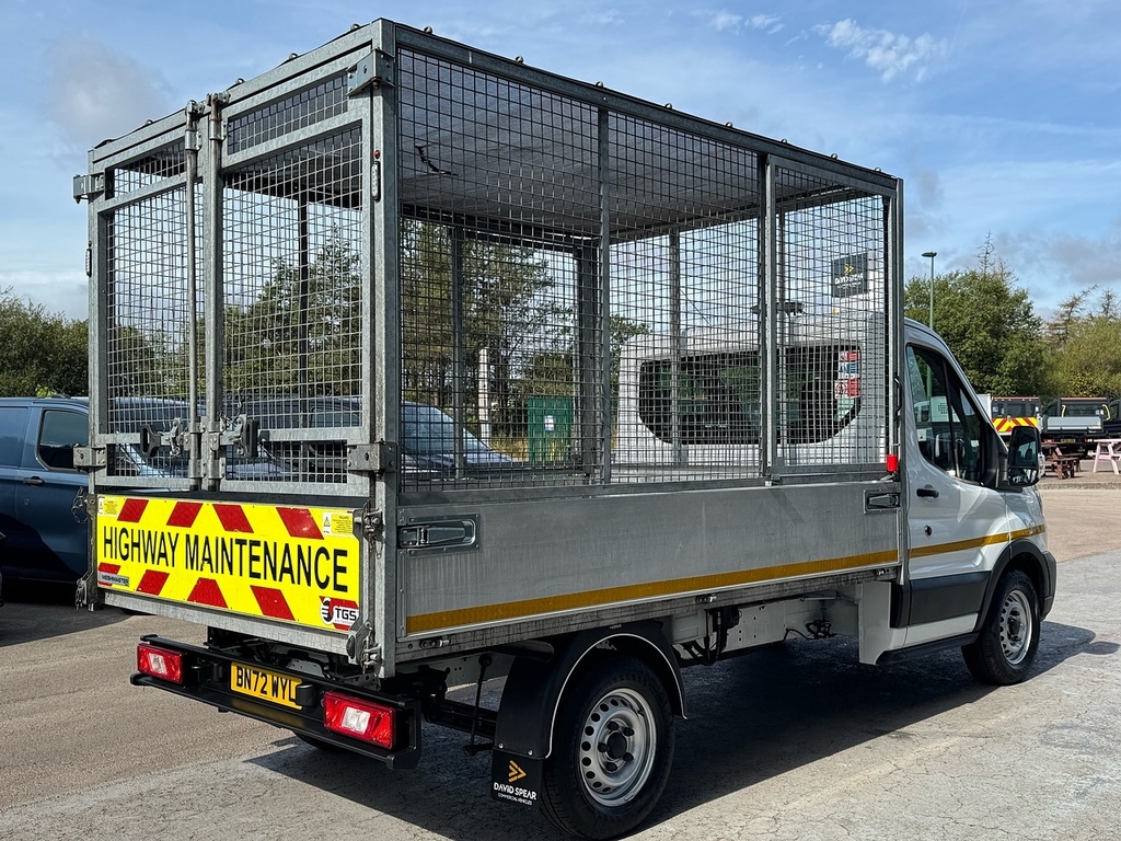 Ford Transit Custom Tdci130ps 350 Single Cab Caged Tipper 1-Stop 130Ps White #2