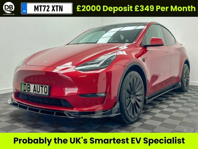 Tesla Model Y Motor Long Range Suv Red