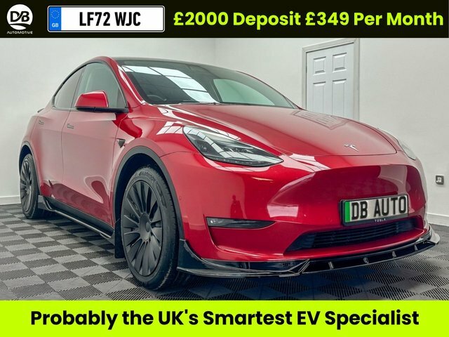 Tesla Model Y Motor Long Range Suv Red