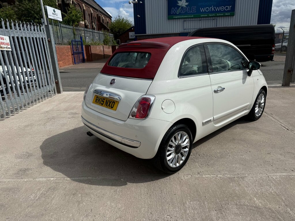 Fiat 500C 1.2 Lounge Convertible Euro 6 S White #2