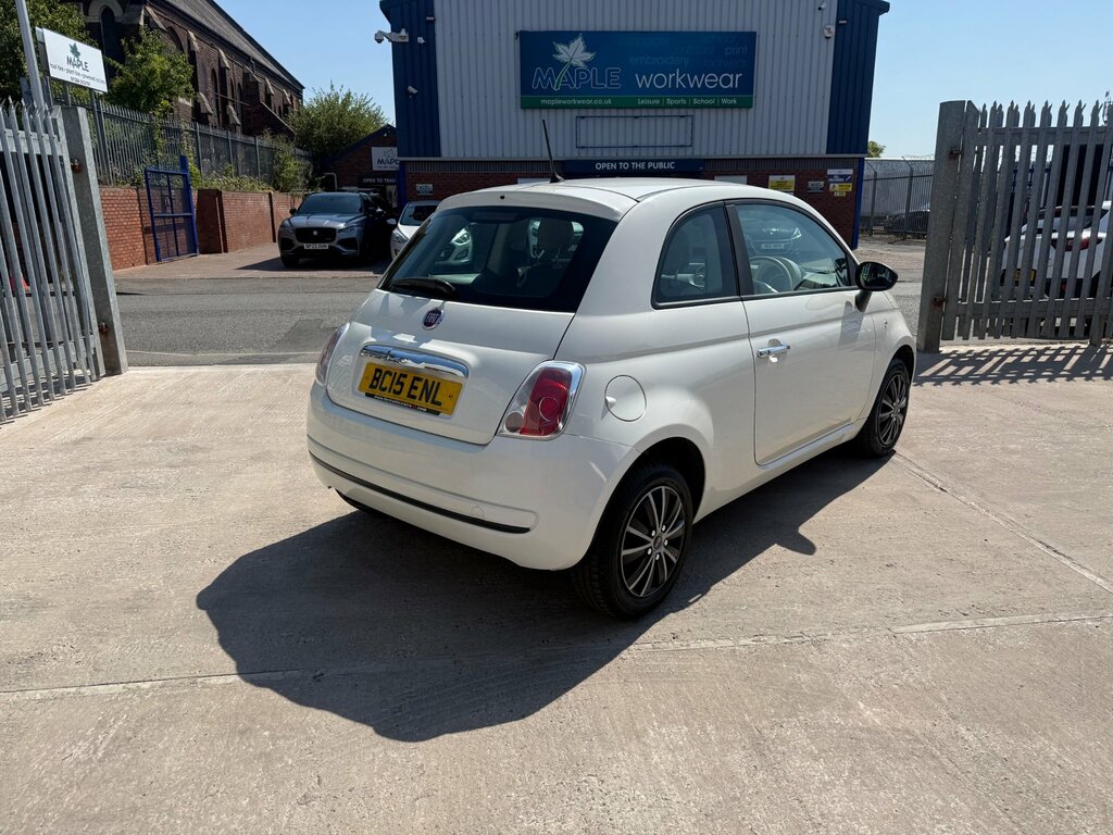 Fiat 500 1.2 Pop Hatchback Euro 6 Ss White #2
