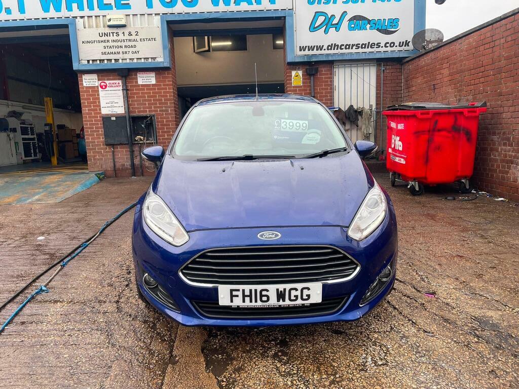 Ford Fiesta 1.0T Ecoboost Titanium Euro 6 S S FH16WGG Blue #3