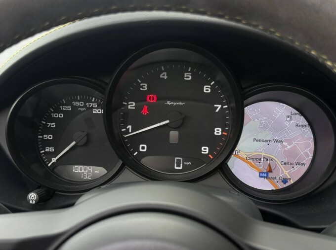 Porsche 718 Spyder 4.0L 4.0 2,700 Miles Only Silver #36