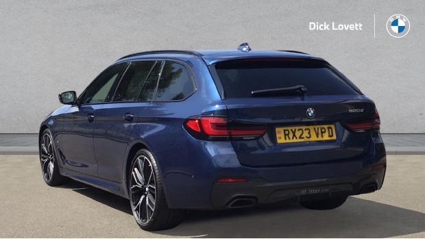 BMW 5 Series 2.0 520D Mht M Sport Touring Steptronic Euro 6 5-D Blue #2