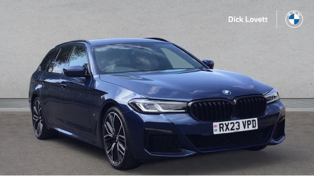BMW 5 Series 2.0 520D Mht M Sport Touring Steptronic Euro 6 5-D Blue