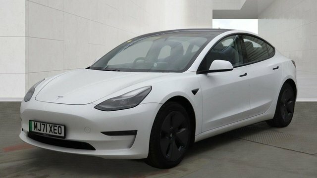 Tesla Model 3 Motor Long Range Saloon MJ71XEO White #2