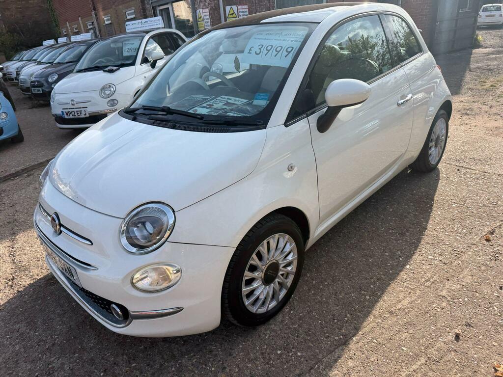 Fiat 500 Lounge White #5