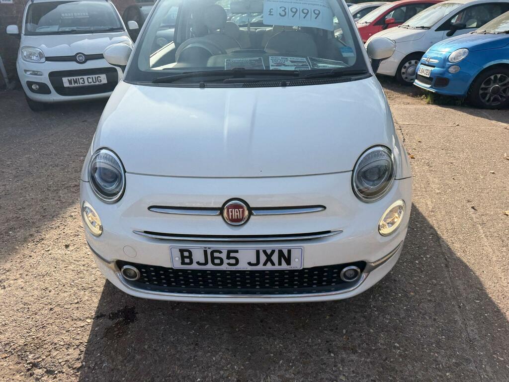 Fiat 500 Lounge White #3