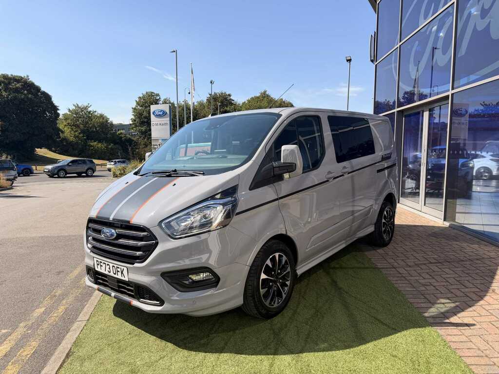 Ford Transit Custom 2.0 Ecoblue 170Ps Low Roof Dcab Sport Van PF73OFK Grey #3