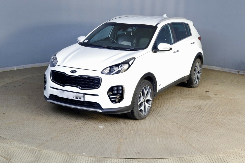 Kia Sportage 2.0 Crdi Gt-line White #3
