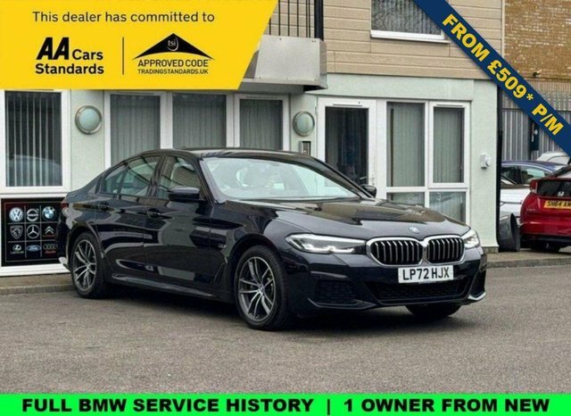 BMW 5 Series 2.0 530E 12Kwh M Sport Saloon Plug-in H Black