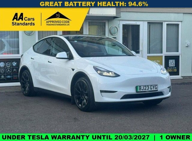 Tesla Model Y Dual Motor Long Range Suv 4Wde White