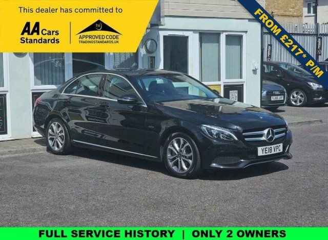 Mercedes-Benz C Class 2.0 C350e 6.4Kwh Sport Saloon Plug-in H Black
