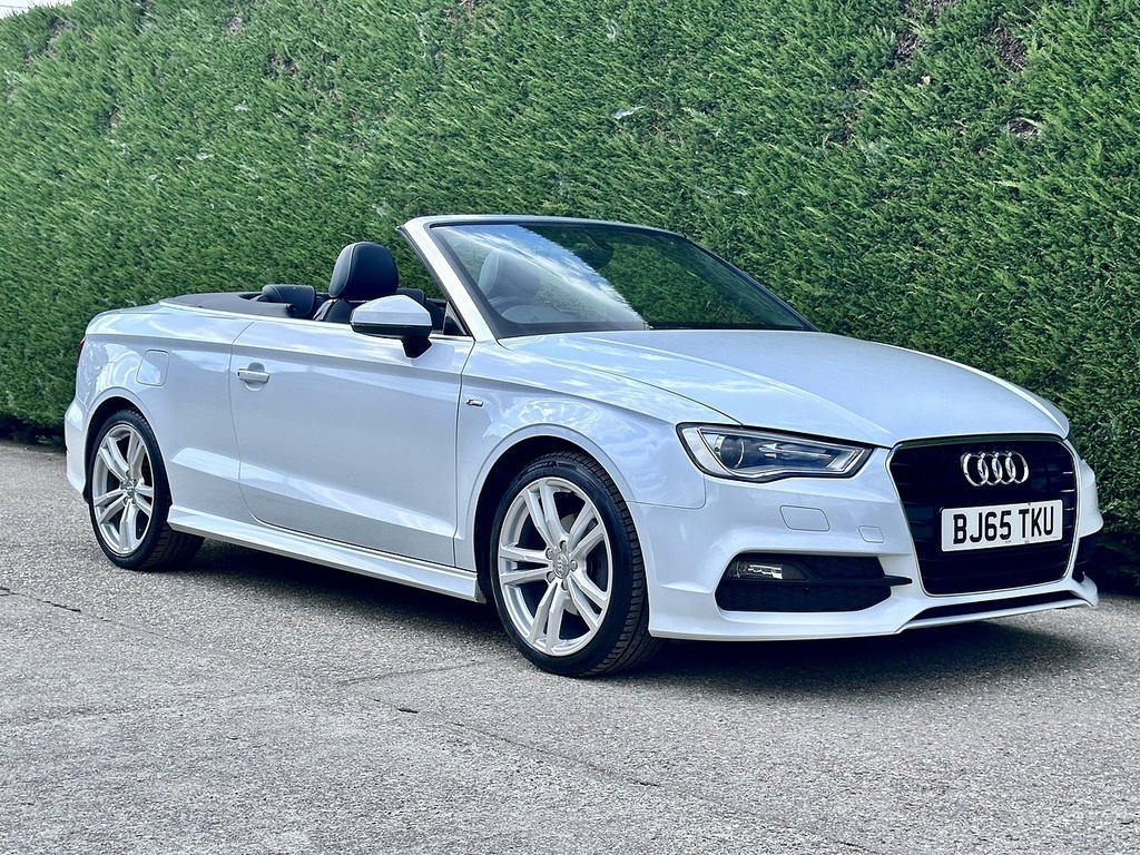 Audi A3 Cabriolet 1.6 Tdi S Line Convertible Euro White #2