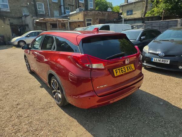 Honda Civic 1.8 I-vtec Sr Tourer Euro 5 Ss Red #4