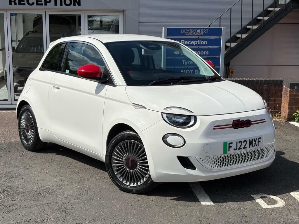 Fiat 500E Red White