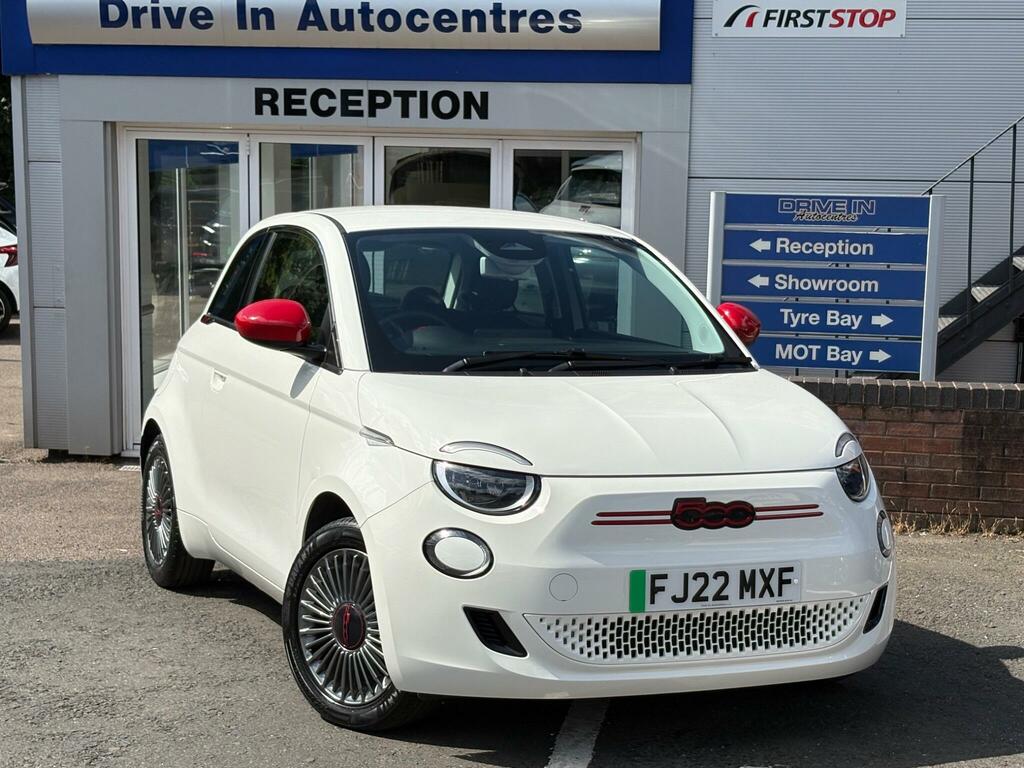 Fiat 500E Red White #6