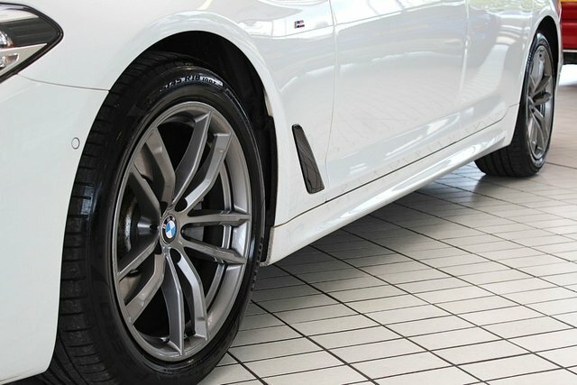 BMW 5 Series 520D M Sport Saloon YD68VDM White #3
