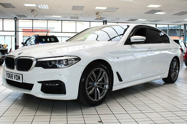BMW 5 Series 520D M Sport Saloon YD68VDM White