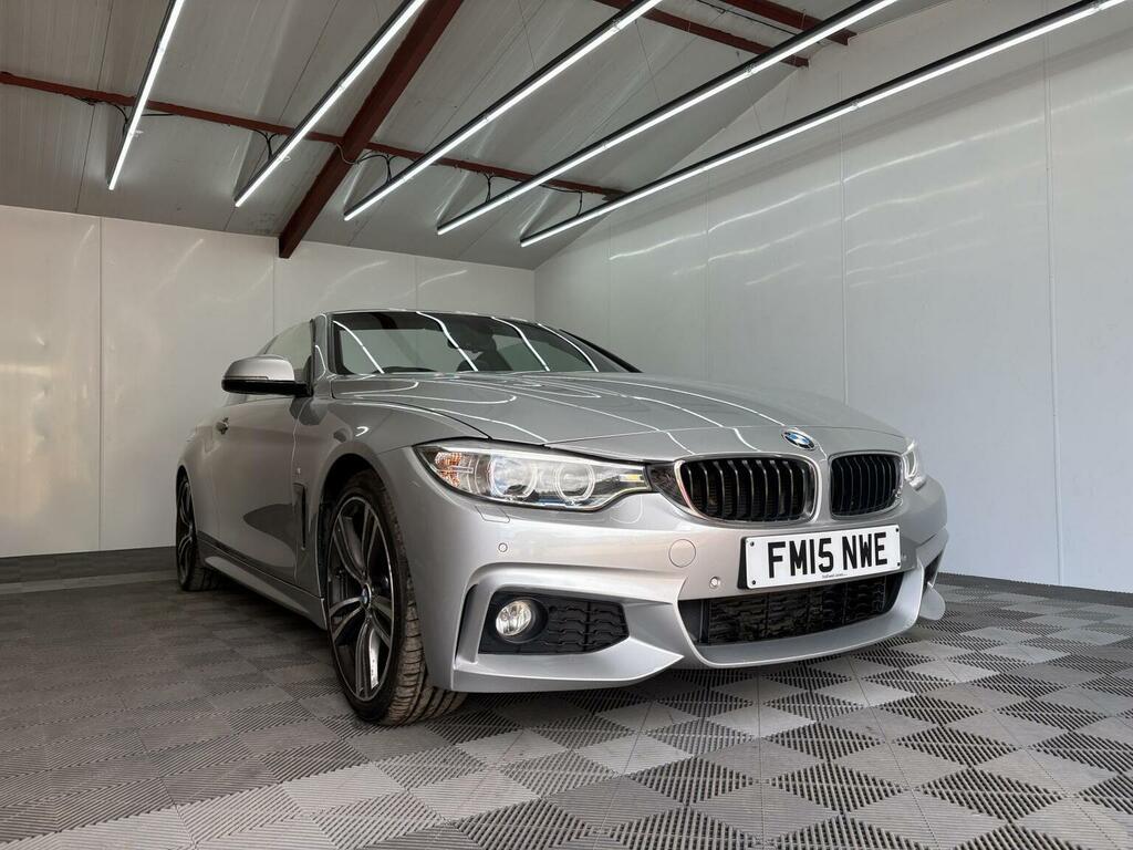 BMW 4 Series Convertible 2.0 420D M Sport Euro 6 Ss Silver #5