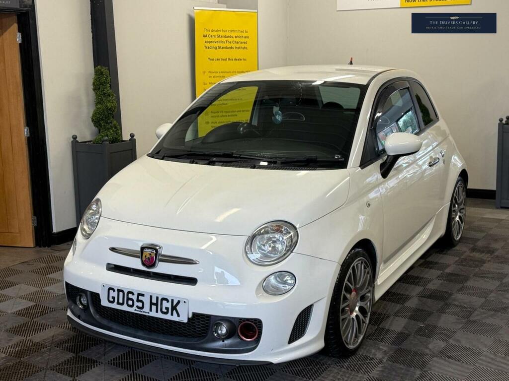 Abarth 595 Hatchback 1.4 T-jet Turismo Euro 6 201565 GD65HGK White #2