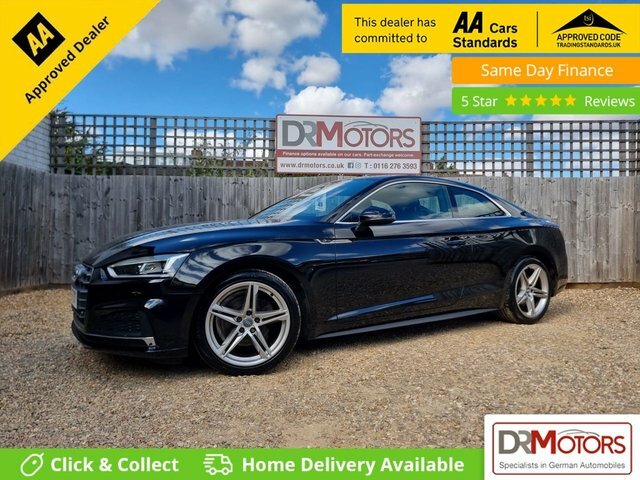 Audi A5 1.4 Tfsi S Line Coupe S Tronic Euro 6 BA18FUV Black