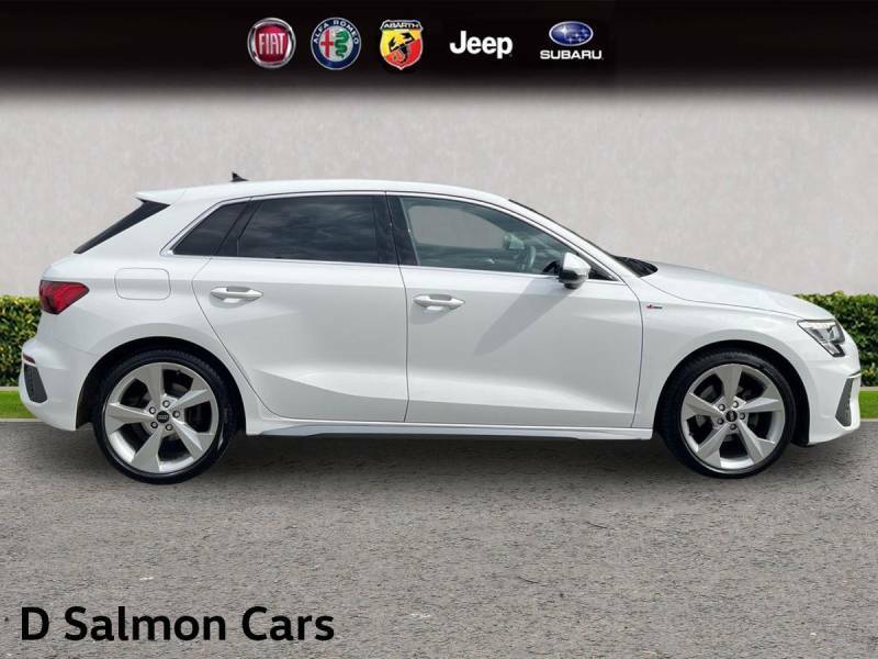Audi A3 1.5 Tfsi 35 S Line Sportback S Tronic Euro 6 Ss White #4