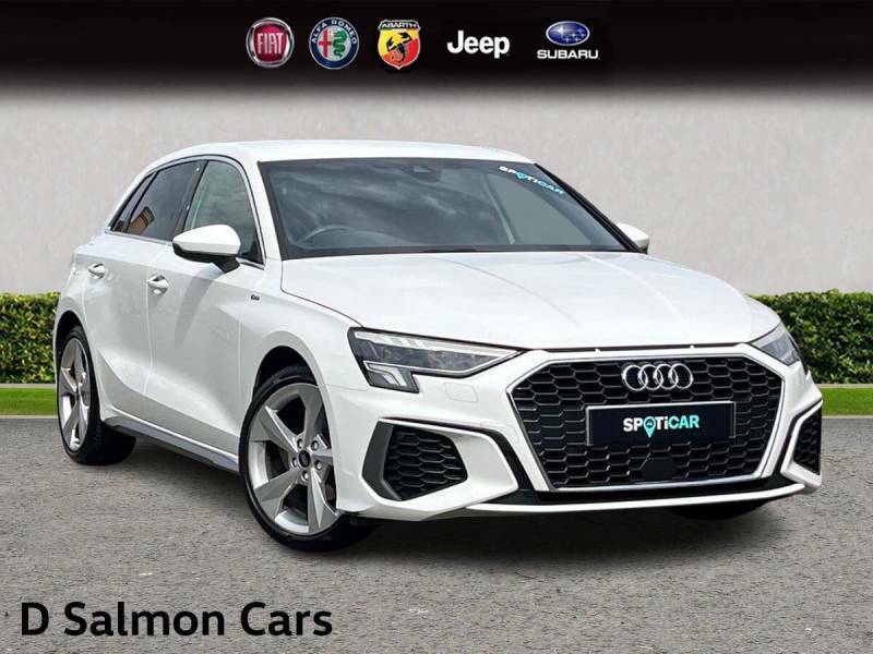 Audi A3 1.5 Tfsi 35 S Line Sportback S Tronic Euro 6 Ss White