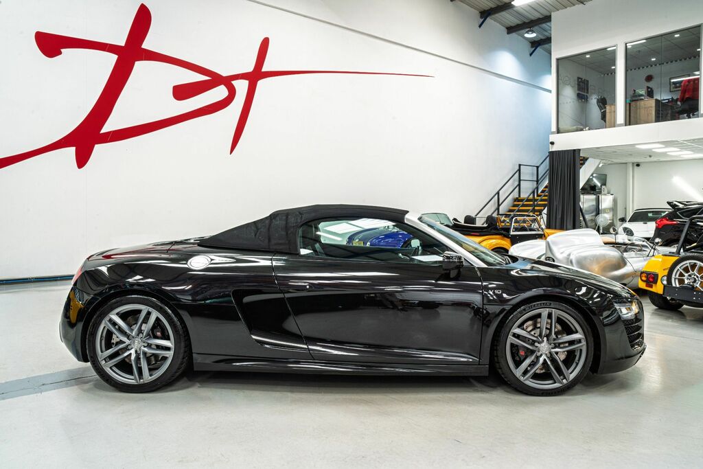 Audi R8 2014 5.2 Fsi V10 Spyder S Tronic Quattr Black #4