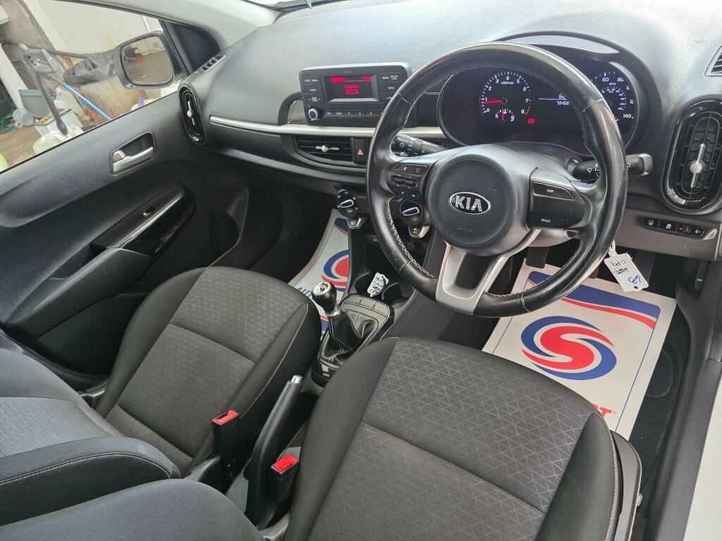 Kia Picanto 1.25 3 Hatchback Euro 6 83 Bhp White #7