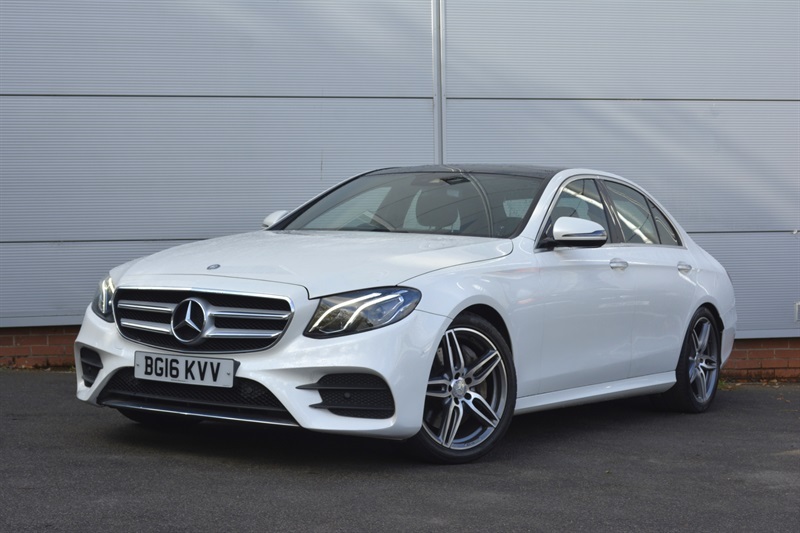 Mercedes-Benz E Class 3.0 E350d V6 Amg Line Premium Saloon White #2