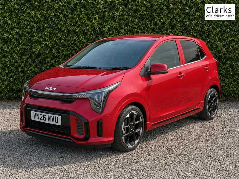 Kia Picanto 1.0 Gt-line Hatchback Amt Euro 6 Ss Red #3