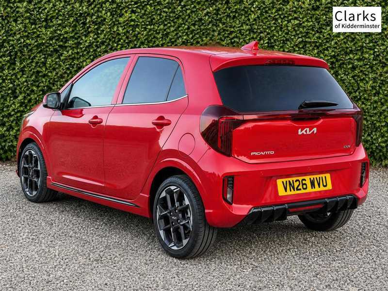 Kia Picanto 1.0 Gt-line Hatchback Amt Euro 6 Ss Red #6