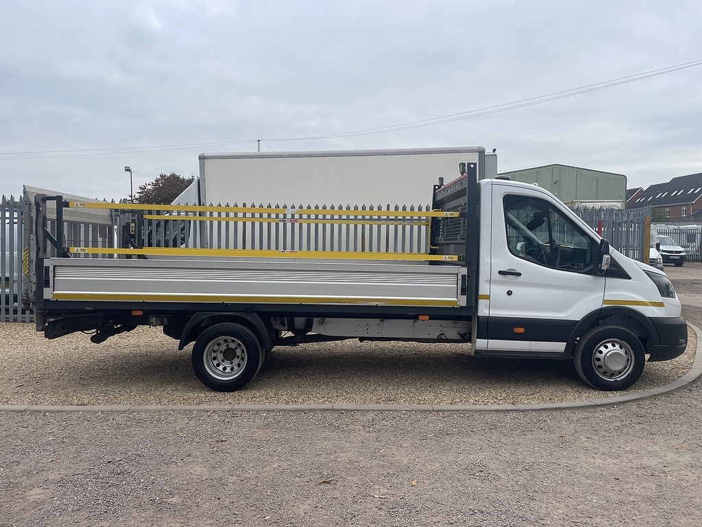 Ford Transit Custom 350 2.0 Ecoblue Leader L4 Xlwb Dropside Tail Lift White #4