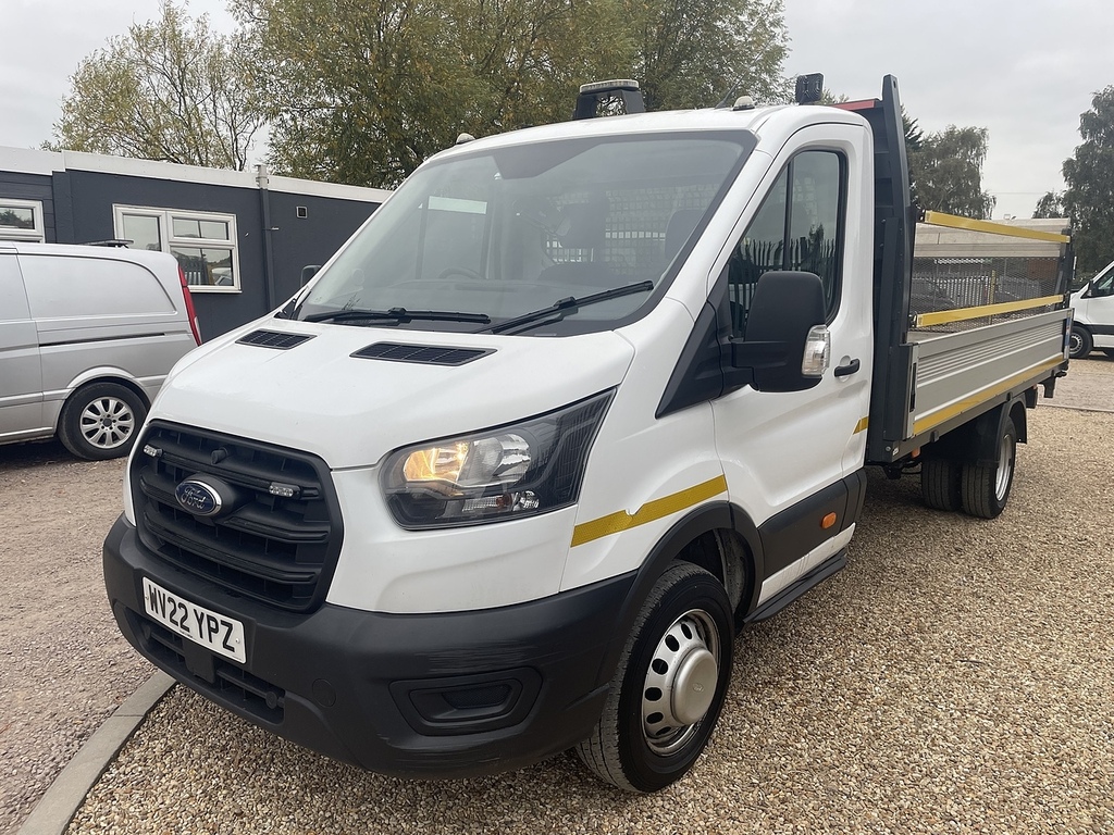 Ford Transit Custom 350 2.0 Ecoblue Leader L4 Xlwb Dropside Tail Lift White #3
