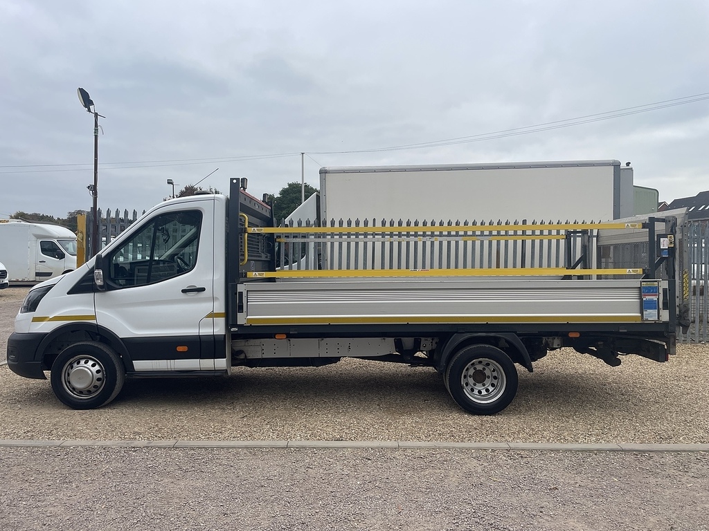 Ford Transit Custom 350 2.0 Ecoblue Leader L4 Xlwb Dropside Tail Lift White #5