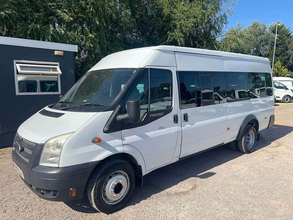 Ford Transit Custom Tdci 430 2.2 L4 Xlwb Minibus - 17 Seats White #2