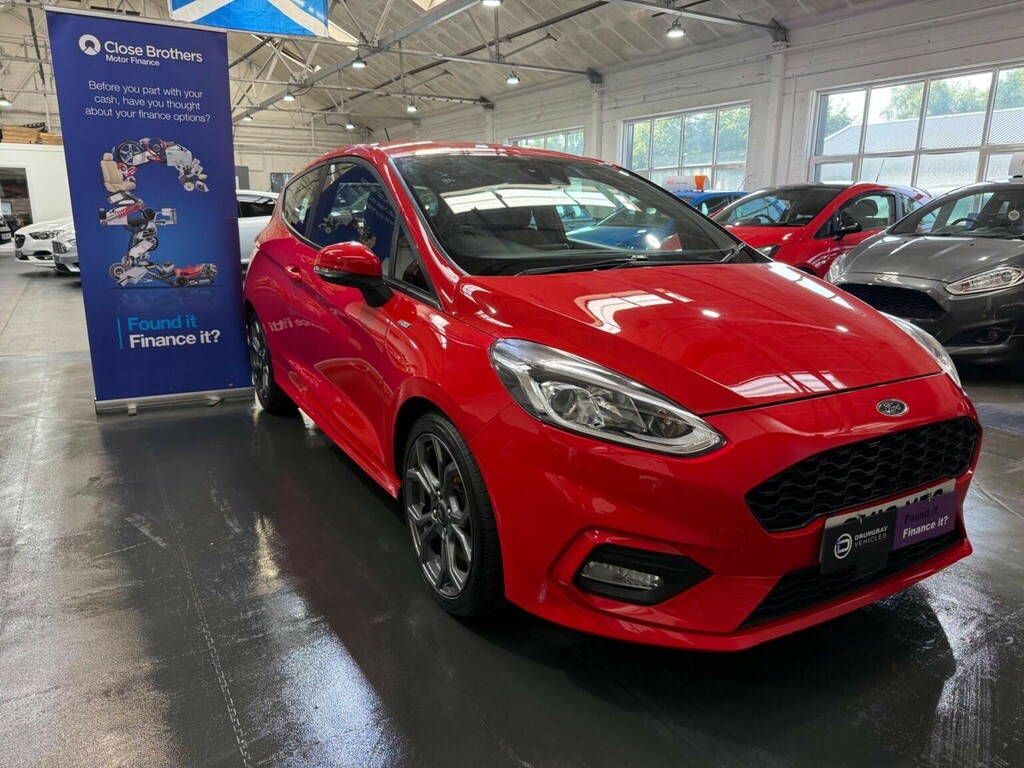 Ford Fiesta Hatchback 1.0T Ecoboost St-line Euro 6 Ss SK18YTG Red