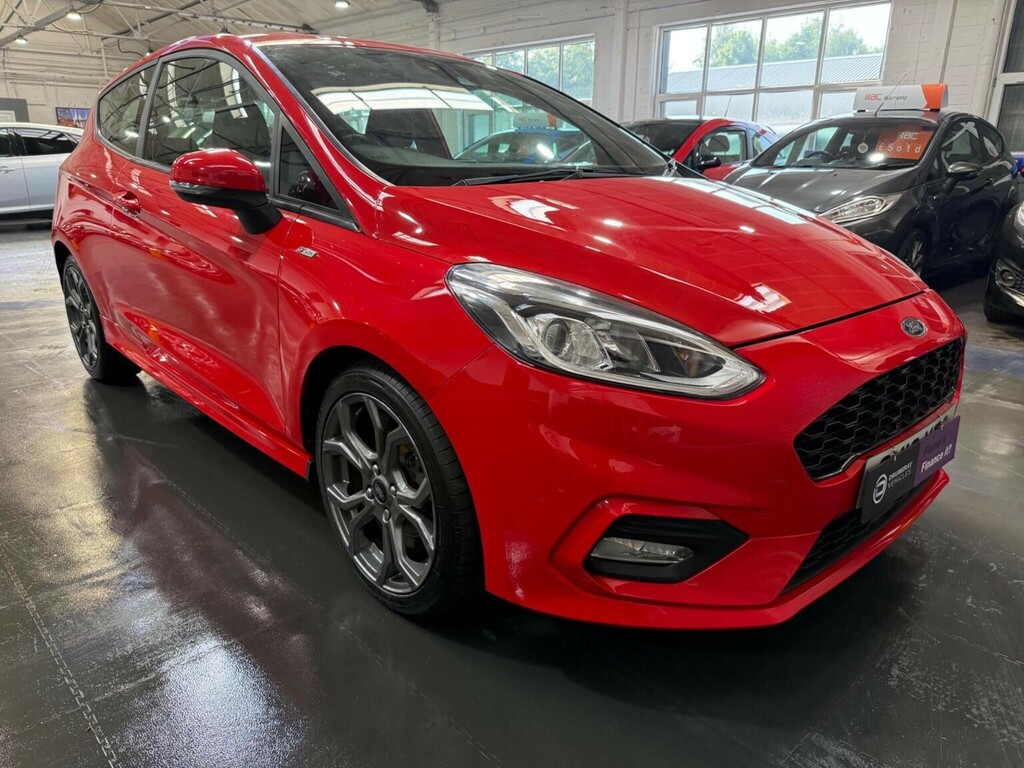 Ford Fiesta Hatchback 1.0T Ecoboost St-line Euro 6 Ss SK18YTG Red #2