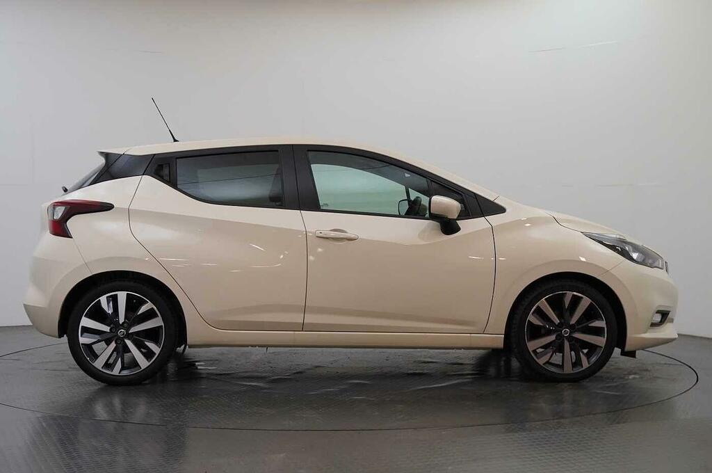 Nissan Micra 1.0 Ig-t 92 Tekna With Bose Audio Nav And 360 Ar White #6